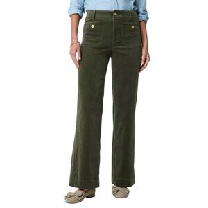J. Crew Factory Olive Wide Leg Corduroy Lizzie Pants